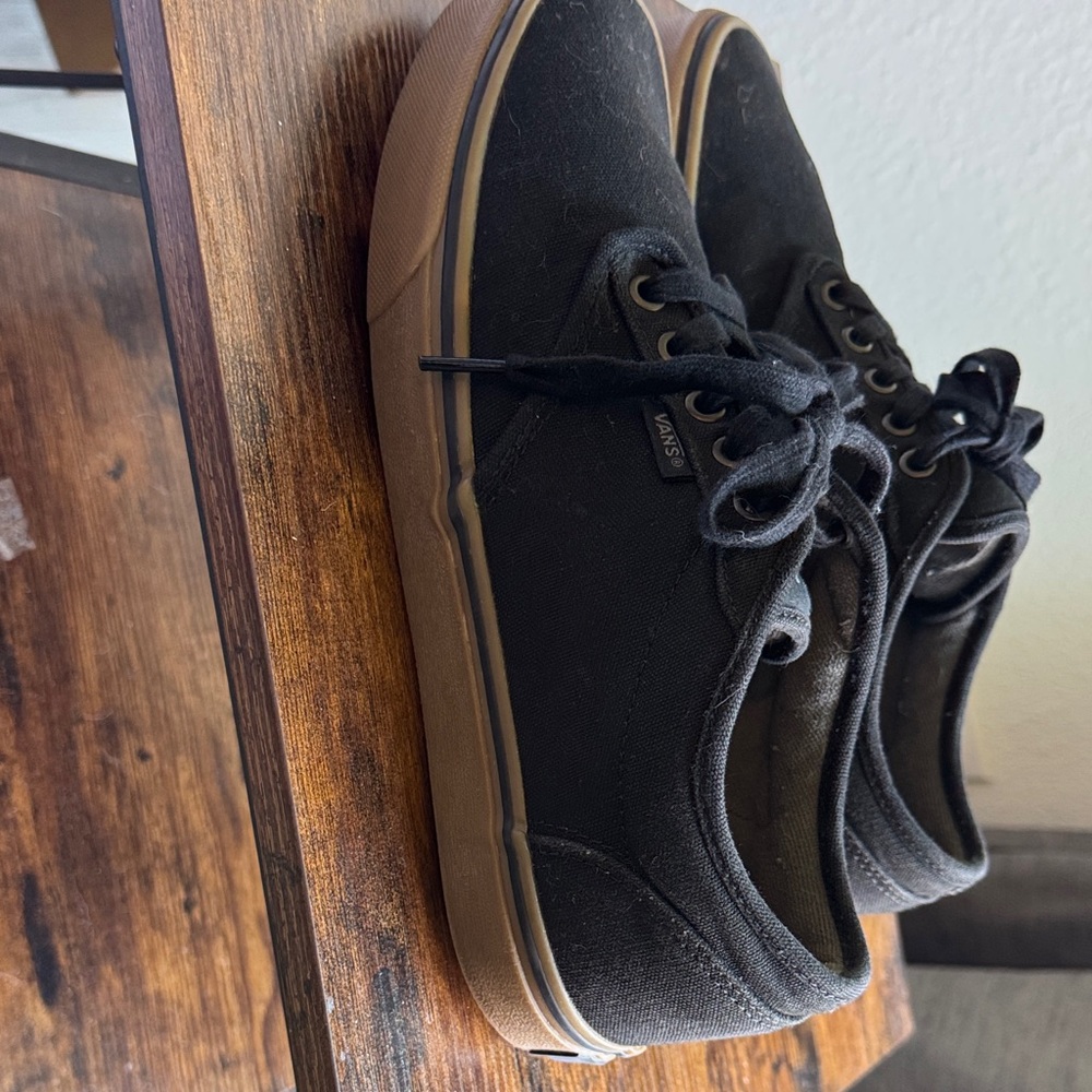 Vans Men's Black and Brown Sneakers